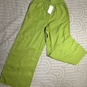 FRNCH Lime Wide Leg Pants